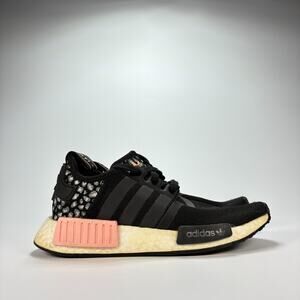 Adidas NMD R1 Black Animal Print Retro Slip On Running Shoes FZ1017 Women's Sz 6